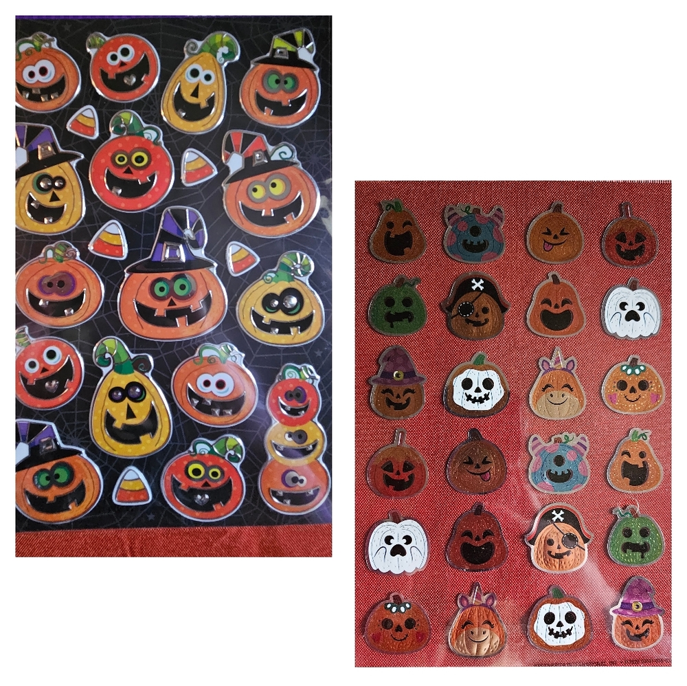 Pumpkin Stickers - 2 pages NEW